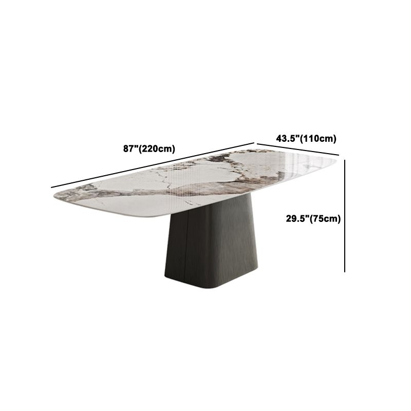 Contemporary Style Rectangle Table Set 1/4/5/7 Pieces Dining Set for Kitchen