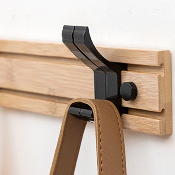 Zeitgenössischer Eingangs -Kit Holzwand montiert Doppelteckhaken enthalten Hallstand