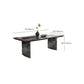 Glam Dinette Set voor eetkamer 1/4/5/7 pc's glanzende grijze eettafel set