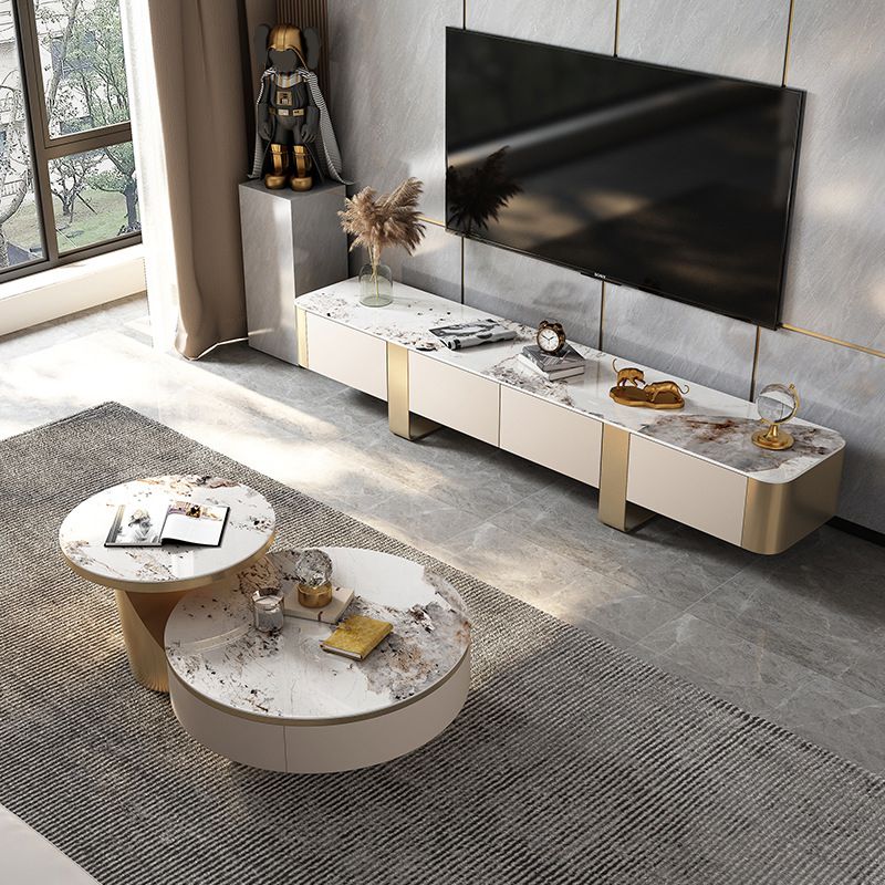 Modern de 16 "W TV Media Media Console de almacenamiento TV con cajones con cajones