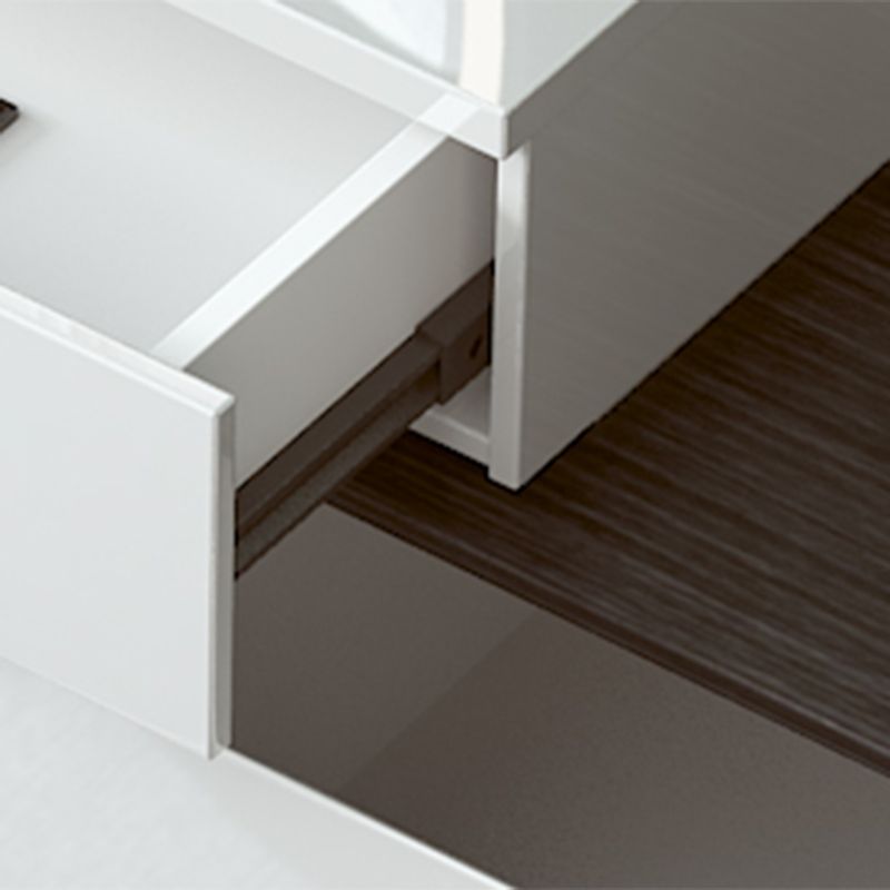 Modern 28.94" H Vanity Dressing Table Set 4 Drawers White Dresser with Stool Clearhalo 'Bedroom Furniture' 'furn' 'furn_makeup_vanities' 'Furniture' 'Makeup Vanities' 'makeup_vanities' 1200x1200_768f9fba-8721-488e-9823-83b9e462e6ad