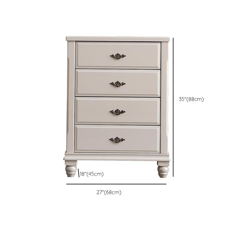 Hedendaagse grijze accentkist met zachte close -laden in rubberwood