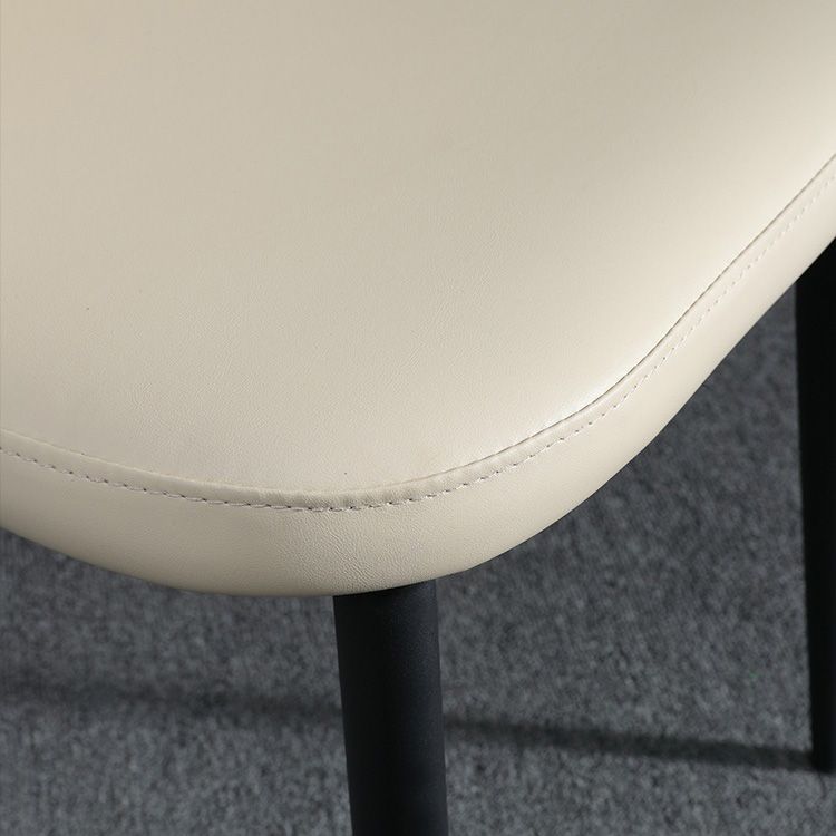 Upholstered Armless Dining Chair Metal Kitchen Dining Side Chair Clearhalo 'Dining Chairs' 'Dining Tables & Seating' 'dining_chair' 'furn' 'furn_dining_chair' 'Furniture' 'Kitchen & Dining Furniture' 1200x1200_7690a39f-5a1e-4af1-bc28-60dcf320c30d