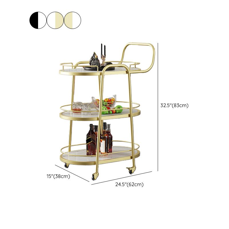Tabla de preparación de almacenamiento abierta moderna Correo de cocina ovalada de comedor