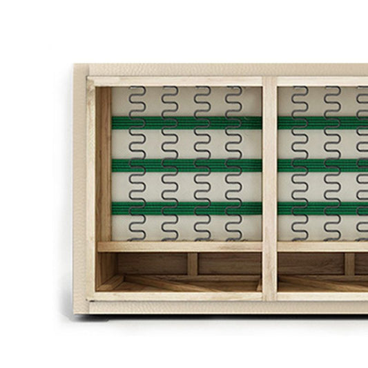 Modern Tight Back Genuine Leather Sectionals, 67.72" W  Sectional Sofa  in Brone