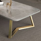 Modern Slate Coffee Cocktail Table Sled Rectangle Coffee or End Table