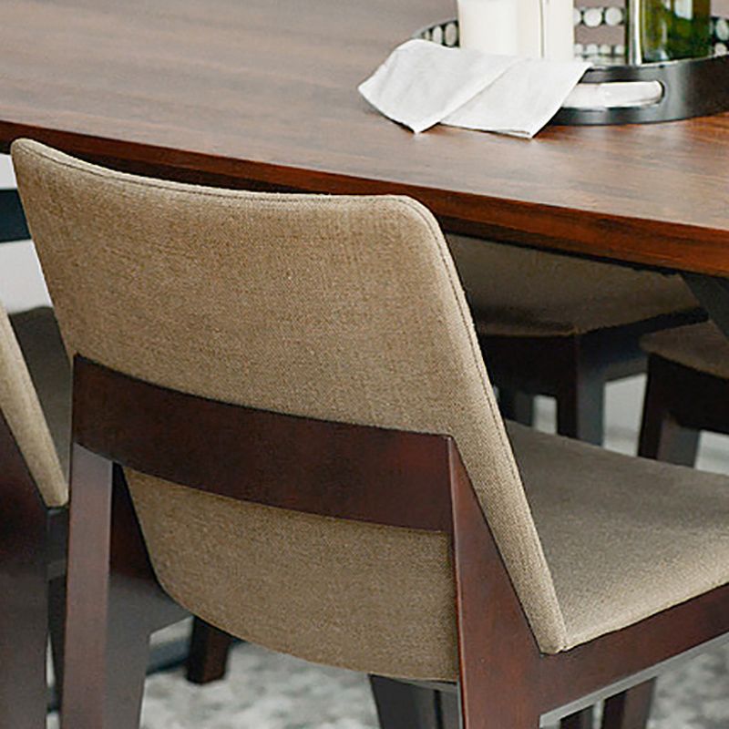 Wood Kitchen Armless Dining Chairs Contemporary Parsons Chairs Clearhalo 'Dining Chairs' 'Dining Tables & Seating' 'dining_chair' 'furn' 'furn_dining_chair' 'Furniture' 'Kitchen & Dining Furniture' 1200x1200_7692d5bd-83fa-4108-a6bf-0a1866d34ea1