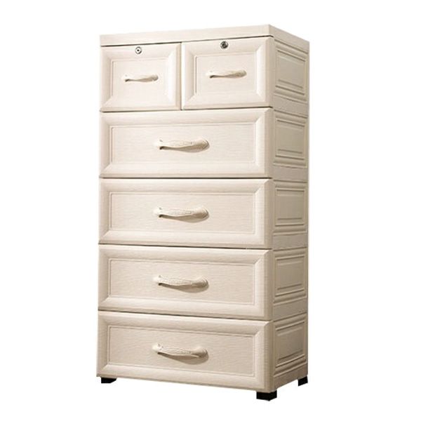 Armoire de garde-robe contemporaine avec tiroir en plastique armoire non conservateur