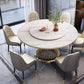 Round Turntable Dining Table Sintered Stone Dining Table for Home Clearhalo 'Dining Tables & Seating' 'Dining Tables' 'dining_table' 'furn' 'furn_dining_table' 'Furniture' 'Kitchen & Dining Furniture' 1200x1200_76934727-8a92-4564-9e82-11d1526e7691