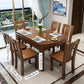 Traditional Wooden Dining Set Standard Height with Rectangle Top Dining Room Set Clearhalo 'Dining Room Sets' 'Dining Tables & Seating' 'dining_room_set' 'furn' 'furn_dining_room_set' 'Furniture' 'furniture_dining_room_set' 'Kitchen & Dining Furniture' 'kitchen&dining_furn' 'kitchen' 1200x1200_76938553-b700-4a38-97b1-470e12a62ff8