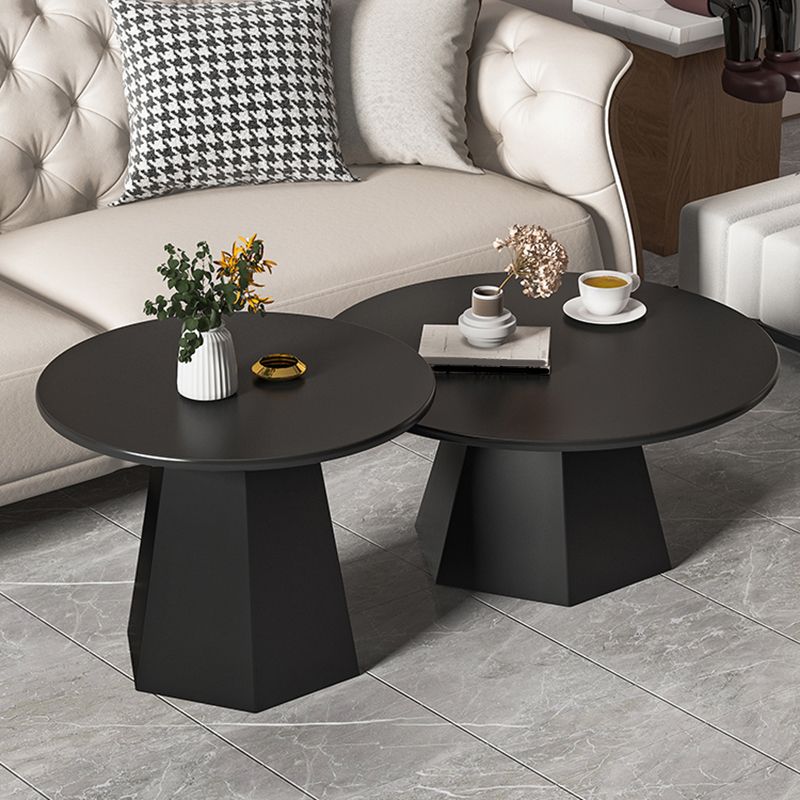 Tavolino in metallo rotondo set di piedistallo semplice tavolo da cocktail per soggiorno