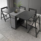 Rectangle Mid-Century Modern Dining Table Drop-Leaf Table with Ash Solid Wood Base,59"L x 29.1"H Clearhalo ' dining_table' 'Dining Tables & Seating' 'Dining Tables' 'furn' 'furn_dining_table' 'Furniture' 'furniture_dining_table' 'Kitchen & Dining Furniture' 'kitchen&dining_furn' 'kitchen' 'kitchen_dining_table' 1200x1200_76958c99-6469-4635-99e7-3d773e53bcc9