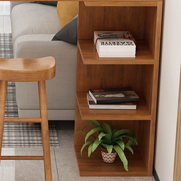 Tavolo da pranzo tradizionale bar di lusso tavolo da bar in legno rettangolo con base a slitta