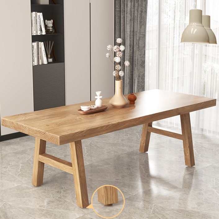 Modern 1/2/3/5/6 Pieces Rectangle Dining Set Solid Wood Dining Table with Chairs Clearhalo 'Dining Room Sets' 'Dining Tables & Seating' 'dining_room_set' 'furn' 'furn_dining_room_set' 'Furniture' 'furniture_dining_room_set' 'Kitchen & Dining Furniture' 'kitchen&dining_furn' 'kitchen' 1200x1200_7697a44f-49b2-4f8c-b118-d9212ba1242d