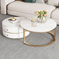 Modern Coffee Table Frame 2 Piece Nesting Tables with Golden Legs Clearhalo 'Coffee & Accent Tables' 'Coffee Tables' 'coffee_tables' 'furn' 'furn_coffee_tables' 'Furniture' 'Living Room Furniture' 1200x1200_769806bb-635e-42c7-a634-44a55a075e1b