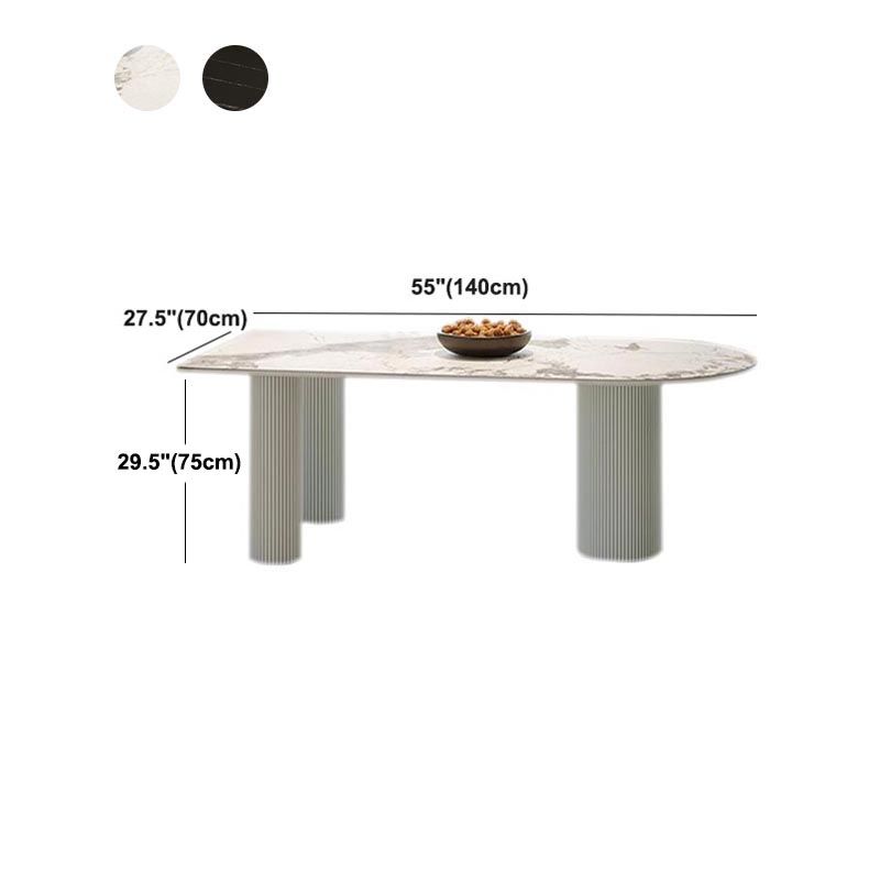 Stone Top Dining Table Traditional Luxury Dining Table with 3 Legs Clearhalo 'Dining Tables & Seating' 'Dining Tables' 'dining_table' 'furn' 'furn_dining_table' 'Furniture' 'furniture_dining_table' 'Kitchen & Dining Furniture' 'kitchen' 'kitchen_dining_table' 1200x1200_769814c7-e881-487f-8fb0-cd8bcf46daae