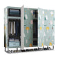 Cloth Cabinet Steel Pipe Wardrobe Cabinet, Modern 3-door Wardrobe Armoire Clearhalo 'Armoires & Wardrobes' 'armoires_wardrobes' 'Bedroom Furniture' 'furn' 'furn_armoires_wardrobes' 'Furniture' 1200x1200_7698332e-2e8d-4099-872a-cd8a5c2dfb10