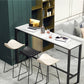 Set tavolo da bar rettangolare in marmo Set da barra per altezza barra in stile industriale 1/3/5 pezzi