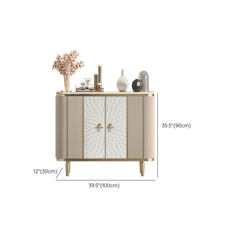 Gabinetes de madera de ingeniería modernos de aparador Credenza, 35.4 pulgadas de altura