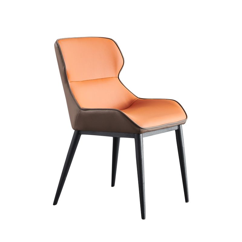 Nordic Style Leather Dining Room Chair Wingback Arm Chair for Home Use Clearhalo ' kitchen&dining_furn' 'Dining Chairs' 'Dining Tables & Seating' 'dining_chair' 'Furniture' 'furniture_dining_chair' 'Kitchen & Dining Furniture' 'kitchen' 1200x1200_76a3ead6-7f7d-4aaa-8b9b-ccc80457dd95