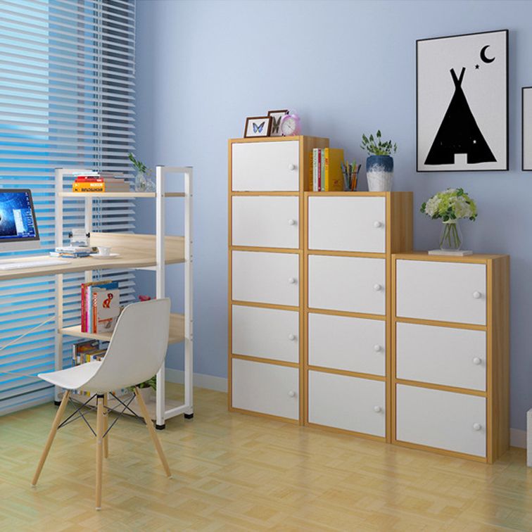 Mobile accento di legno rettangolo contemporaneo con mobile per lo stoccaggio delle porte