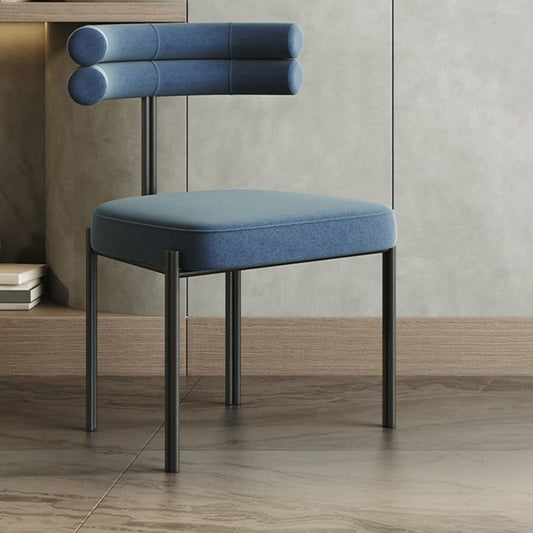 Industrial Style Side Chair Ladder Back Metal Dining Room Chair for Home