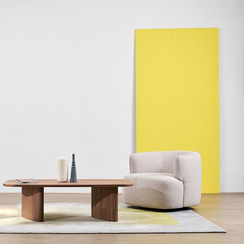 Rechteck Esstisch Massivholz Esstisch mit doppelter Sockel