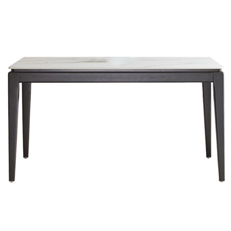 Modern Style Home Sintered Stone Dining Table Rectangle Shape Table with 4 Legs Base Clearhalo ' dining_table' 'Dining Tables & Seating' 'Dining Tables' 'furn' 'furn_dining_table' 'Furniture' 'furniture_dining_table' 'Kitchen & Dining Furniture' 'kitchen&dining_furn' 'kitchen' 'kitchen_dining_table' 1200x1200_76a8b990-4b05-4f80-a240-0a861286b55b