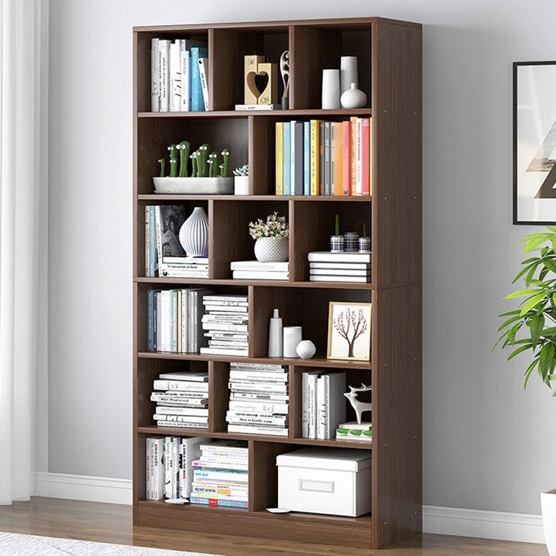 Modern Vertical Standard Bookcase Manufactured Wood Bookshelf for Home Clearhalo 'Bookcases' 'Furniture' 'furniture_bookcases' 'Office Furniture' 1200x1200_76aafe5a-80ea-4a81-a873-eacac1cb0dea