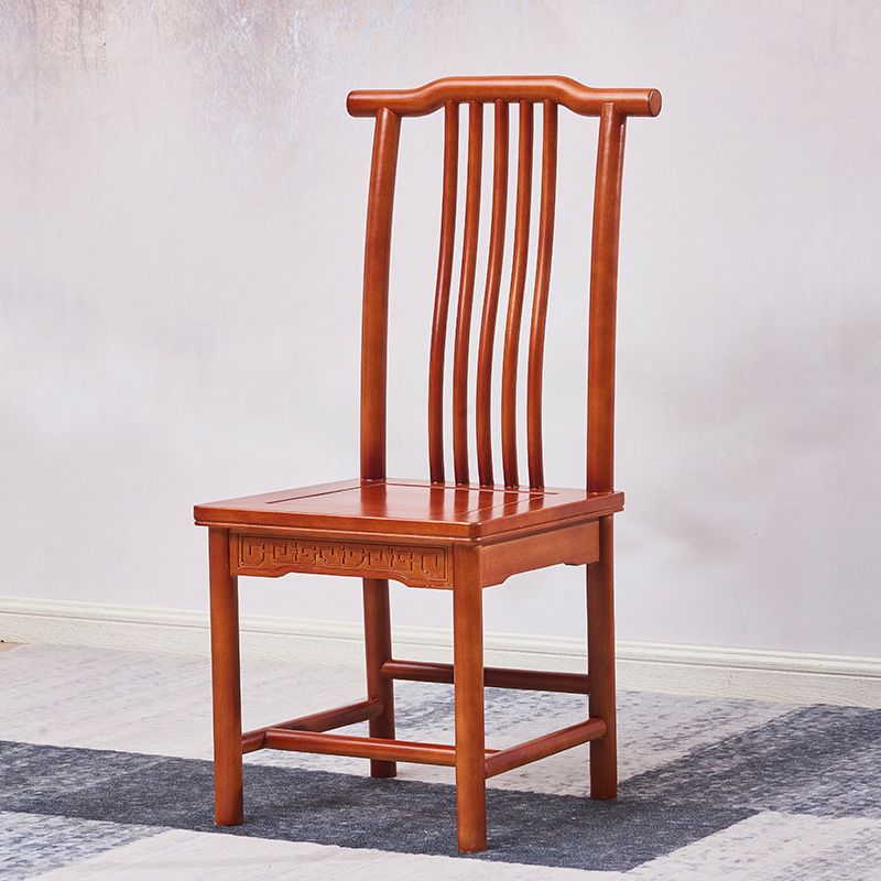 Traditional Style Solid Wood Side Chair Matte Finish Slat Back Dining Chair for Home Clearhalo ' kitchen&dining_furn' 'Dining Chairs' 'Dining Tables & Seating' 'dining_chair' 'furn' 'furn_dining_chair' 'Furniture' 'furniture_dining_chair' 'Kitchen & Dining Furniture' 'kitchen' 1200x1200_76ab0cb5-99e6-4165-91b7-7b94b022e677