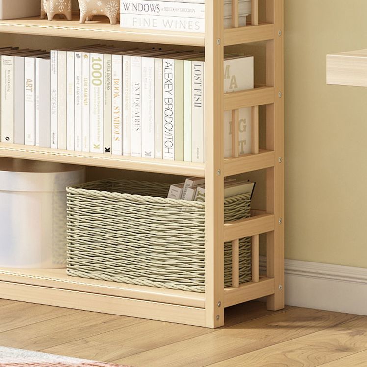 Modernes solides Kiefernholzbuchhandel, natürliche, offene Bücherregal für Wohnzimmer