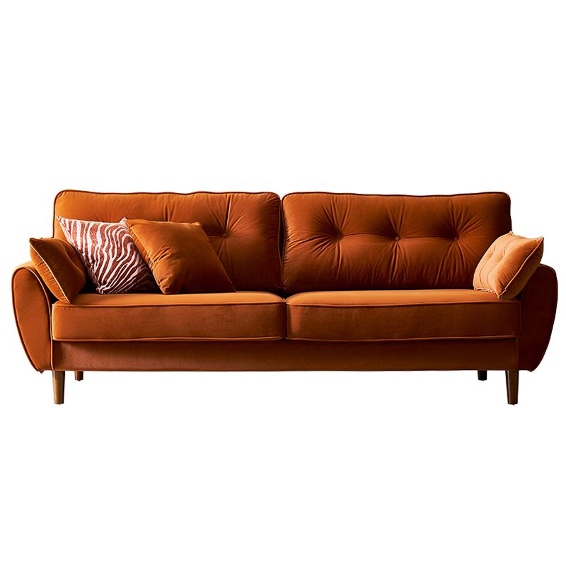 Contemporary Standard Flared Arm Sofa Convertible Sofa, 63.38" W x 35.82" D x 34.64" H Clearhalo 'furn' 'furn_sofas' 'Furniture' 'Living Room Furniture' 'Sofa' 'sofas' 1200x1200_76ab5312-77f4-4634-8b38-15f438599284