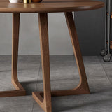 Contemporary Solid Wood Furniture 1/3/4/5 Pcs Dining Room Table Set in Brown