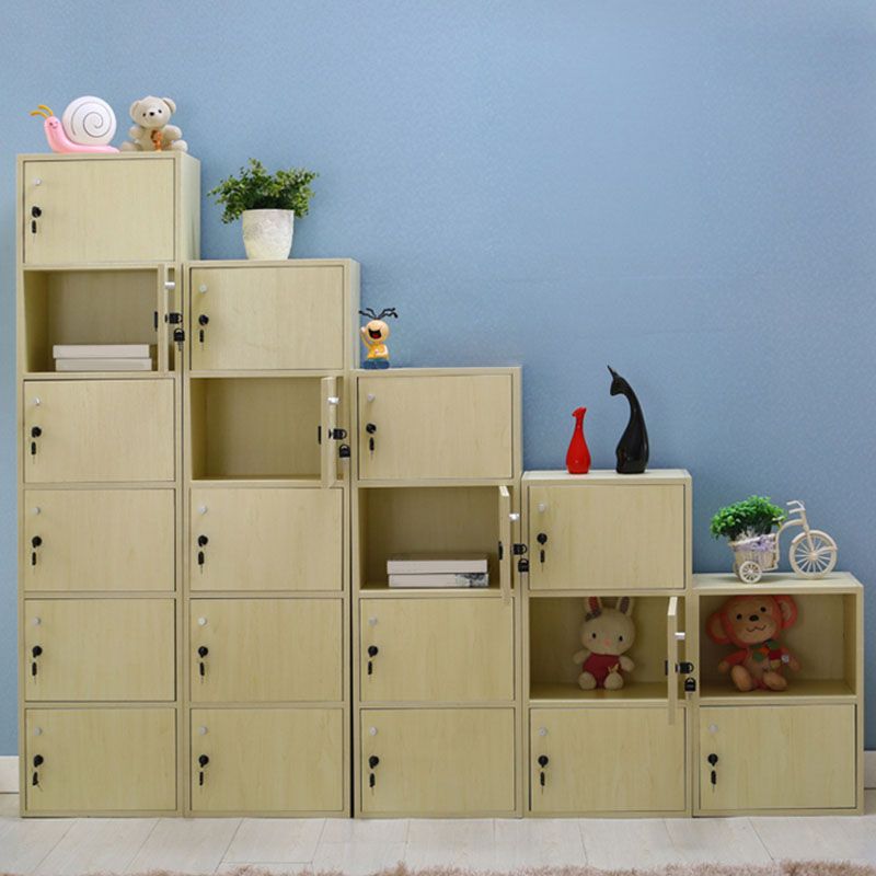 Matte afwerking niet-hangende kast moderne houten opbergkast met scharnierende deuren