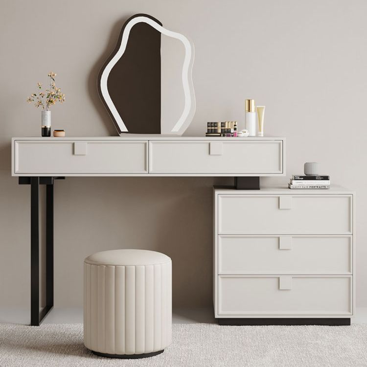 Standing White Makeup Vanity Desk Bedroom Vanity Dressing Table Set Clearhalo 'Bedroom Furniture' 'furn' 'furn_makeup_vanities' 'Furniture' 'Makeup Vanities' 'makeup_vanities' 1200x1200_76af57ba-7d78-4af0-9c02-0003d426a9ca