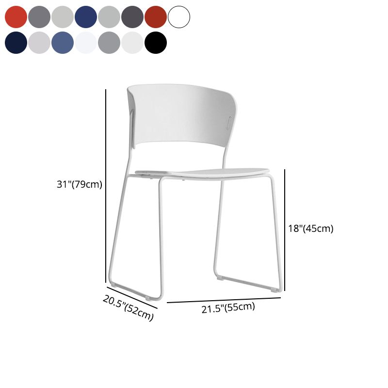 Contemporary Style Kitchen Metal Dining Chair Dining Armless Side Chair (Set of 2) Clearhalo ' kitchen&dining_furn' 'Dining Chairs' 'Dining Tables & Seating' 'dining_chair' 'furn' 'furn_dining_chair' 'Furniture' 'furniture_dining_chair' 'Kitchen & Dining Furniture' 'kitchen' 1200x1200_76afe52d-1b06-4b0d-b814-546f15b51ff3
