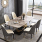 Traditional Luxury Rectangle Dining Table Stainless Steel Furniture for Indoor Clearhalo ' dining_table' 'Dining Tables & Seating' 'Dining Tables' 'furn' 'furn_dining_table' 'Furniture' 'furniture_dining_table' 'Kitchen & Dining Furniture' 'kitchen&dining_furn' 'kitchen' 'kitchen_dining_table' 1200x1200_76afe99a-e78a-4271-b067-a945b48504f9