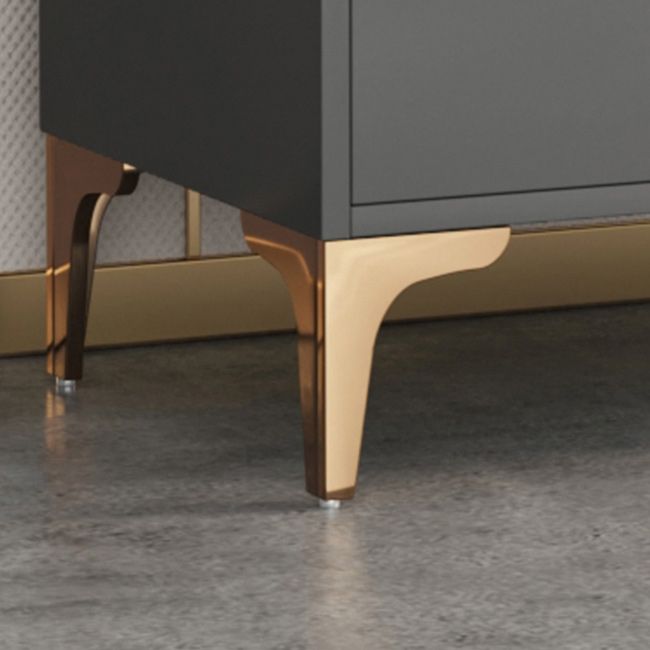 Mobile moderno mobile accento resistente al metallo e al legno con porte