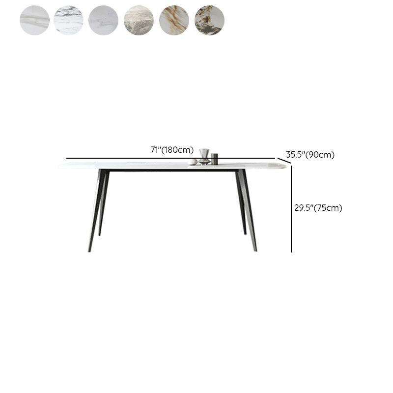 Tavolo da pranzo a base di rettangolo contemporanea con 4 gambe