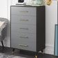 Klassiek glamour houten opbergkast dressoir slaapkamer grijs dressoir