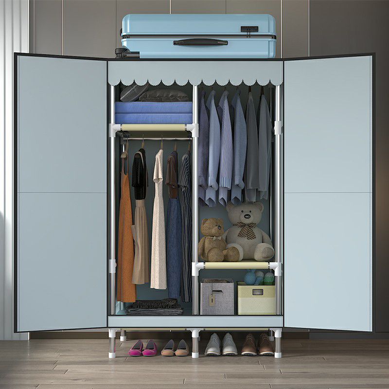 Hinged Wardrobe Closet with Legs Contemporary Wardrobe Armoire Clearhalo 'Armoires & Wardrobes' 'armoires_wardrobes' 'Bedroom Furniture' 'furn' 'furn_armoires_wardrobes' 'Furniture' 1200x1200_76b37233-2349-4429-9ac3-e265d24c23a6