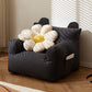 Chaise de bras carré de mélange de coton contemporain avec dos serré pour appartement