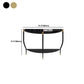 Glam Hall Console Table with 3 Legs 1-shelf Slate Moon Console Table Clearhalo 'Console Tables' 'console_tables' 'Entry & Mudroom Furniture' 'furn' 'furn_console_tables' 'Furniture' 1200x1200_76bb2131-7045-4cda-b326-77adb742c2e0