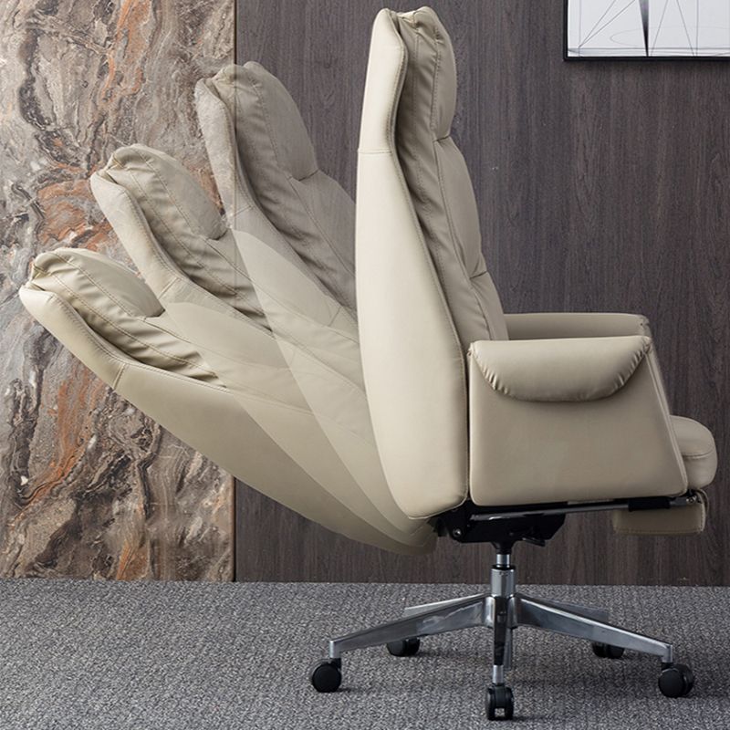 Modern High Back Management Chair Ergonomic Adjustable Executive Leather Chair Clearhalo 'furn' 'furn_office_chair' 'Furniture' 'furniture_office_chair' 'Office Chairs' 'Office Furniture' 'office_chair' 1200x1200_76bbe08f-100d-4d98-988c-a792061b8f26