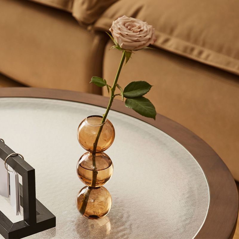 Modern Glass Top Coffee Table Solid Wood Brown Table with Storage Clearhalo 'Coffee & Accent Tables' 'Coffee Tables' 'coffee_tables' 'furn' 'furn_coffee_tables' 'Furniture' 'Living Room Furniture' 1200x1200_76bda94a-0e46-497c-bd43-81d9666c896a