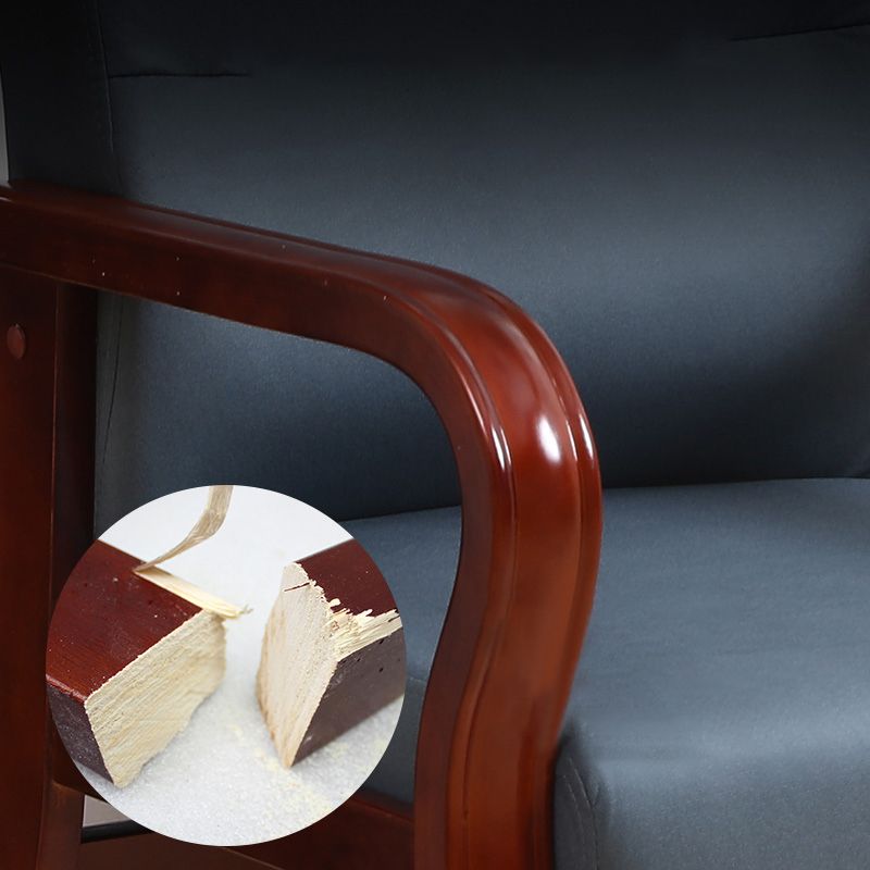 Modern Upholstered Dining Armchair High Solid Back Arm Chairs with Wood Legs Clearhalo ' kitchen&dining_furn' 'Dining Chairs' 'Dining Tables & Seating' 'dining_chair' 'furn' 'furn_dining_chair' 'Furniture' 'furniture_dining_chair' 'Kitchen & Dining Furniture' 'kitchen' 1200x1200_76be76df-e4e8-4da3-8ca1-fa40825f3554