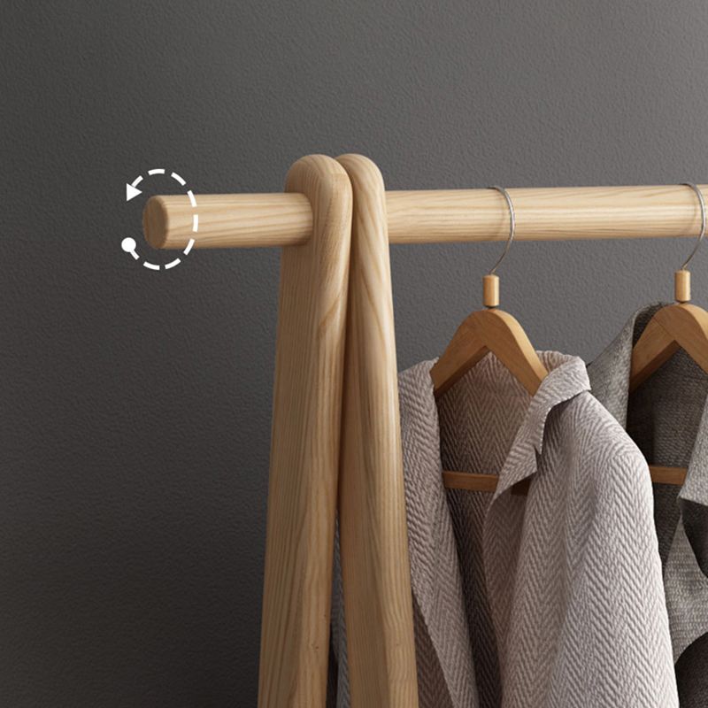 Eigentijdse jas hanger vaste as houten scharnier rek voor woonkamer