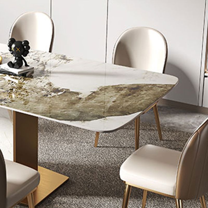 Nordique 1/2/4/5/7/9 Pièces meubles Rectangle Table à manger en pierre
