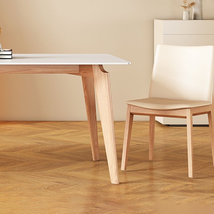 Sintered Stone Dining Table Wooden Base Dinner Table for Dining Room Clearhalo 'Dining Tables & Seating' 'Dining Tables' 'dining_table' 'furn' 'furn_dining_table' 'Furniture' 'Kitchen & Dining Furniture' 1200x1200_76c02b21-ece0-4c66-9de0-4ccefe224112