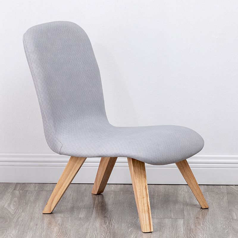 Armless Chair 18.1" L x21.6" W x26.7" H Solid Wood Frame Chair Clearhalo 'Accent Chairs' 'accent_chairs' 'Chairs & Seating' 'furn' 'furn_accent_chairs' 'Furniture' 'furniture_accent_chairs' 'Living Room Furniture' 1200x1200_76c0d3a2-2aef-4d6a-9a80-0c905437616e